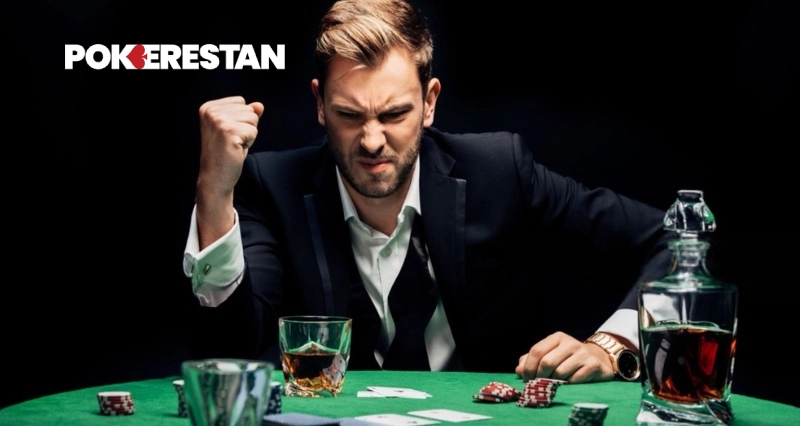 بازیکن پوکر ناامید و عصبی؛ نشانه‌های تیلـت و تصمیم‌گیری احساسی